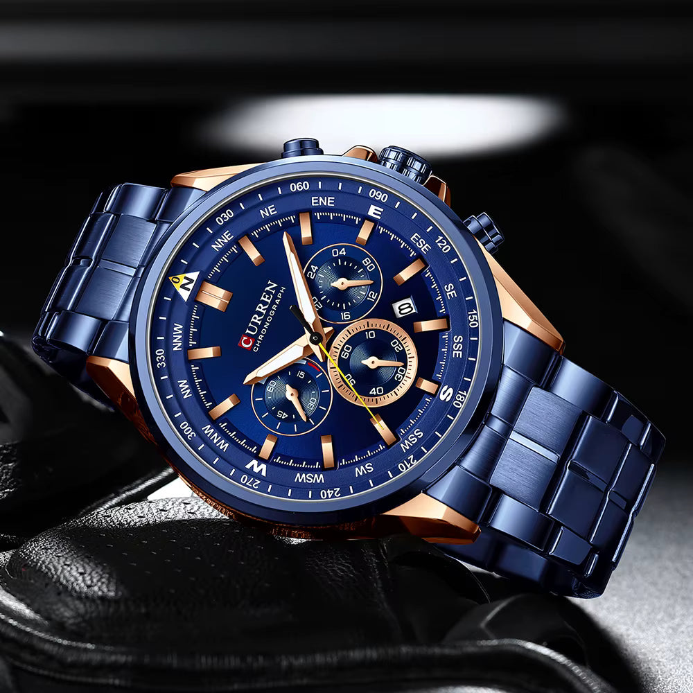 Compass Men’s Watch - 48mm Rose Blue