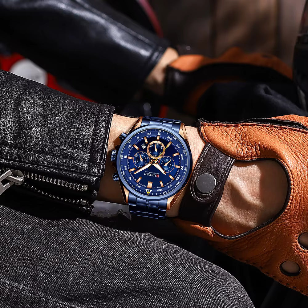 Compass Men’s Watch - 48mm Rose Blue