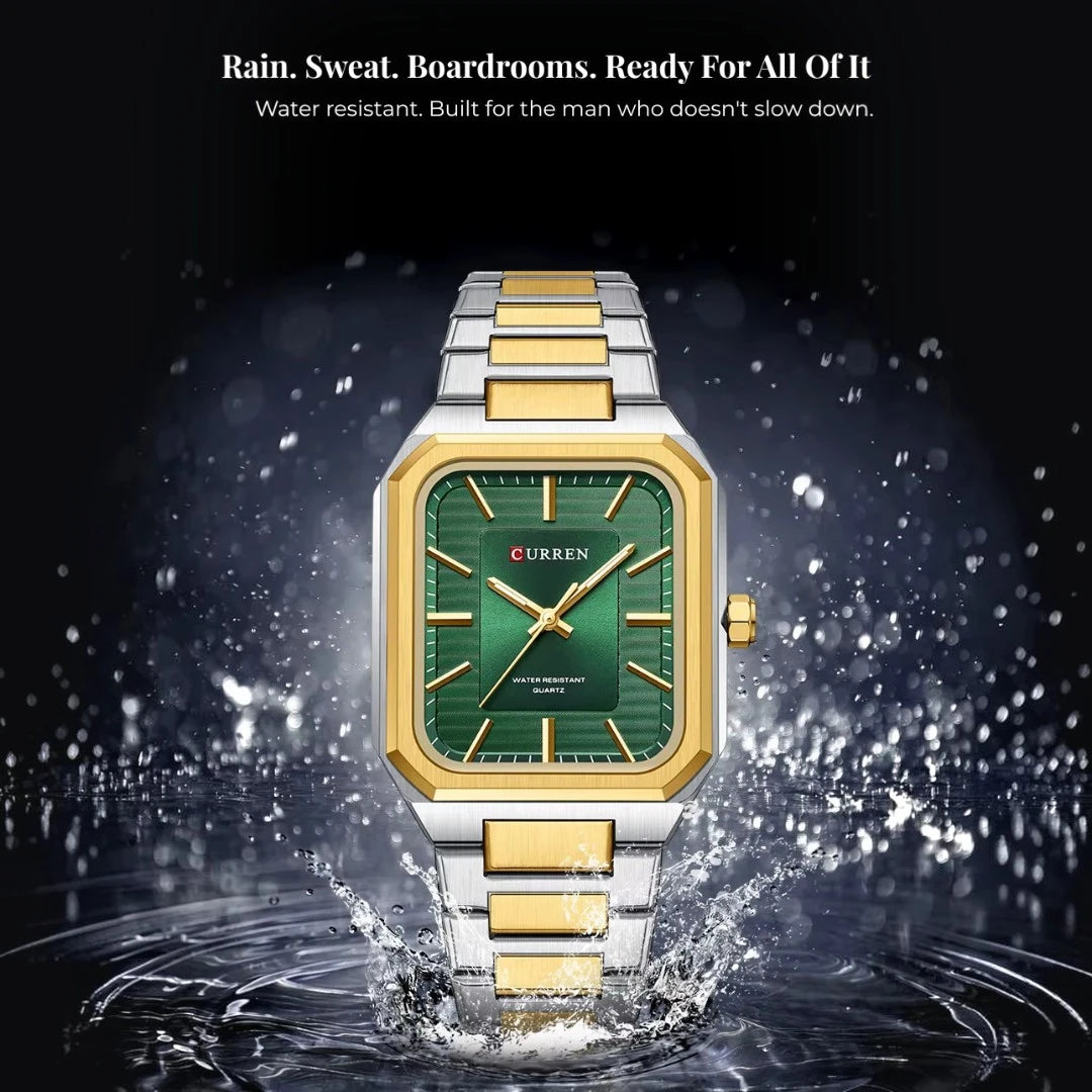 Rectangular Men’s Dress Watch 35 mm – Steel Bracelet