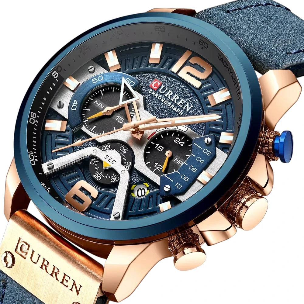 Denim Men’s Watch - 48mm Rose Blue
