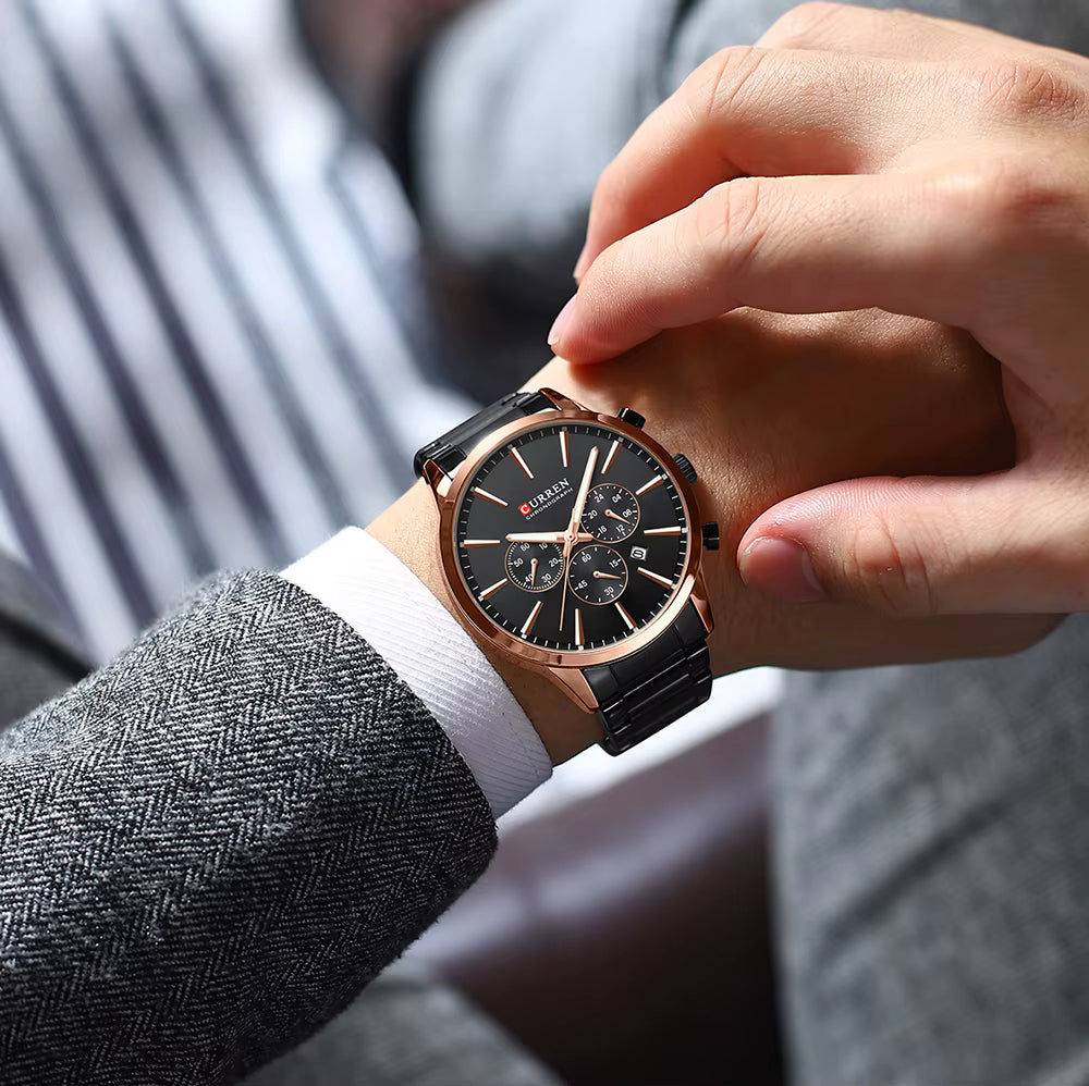 Prestige Men’s Watch - 45mm Rose Black